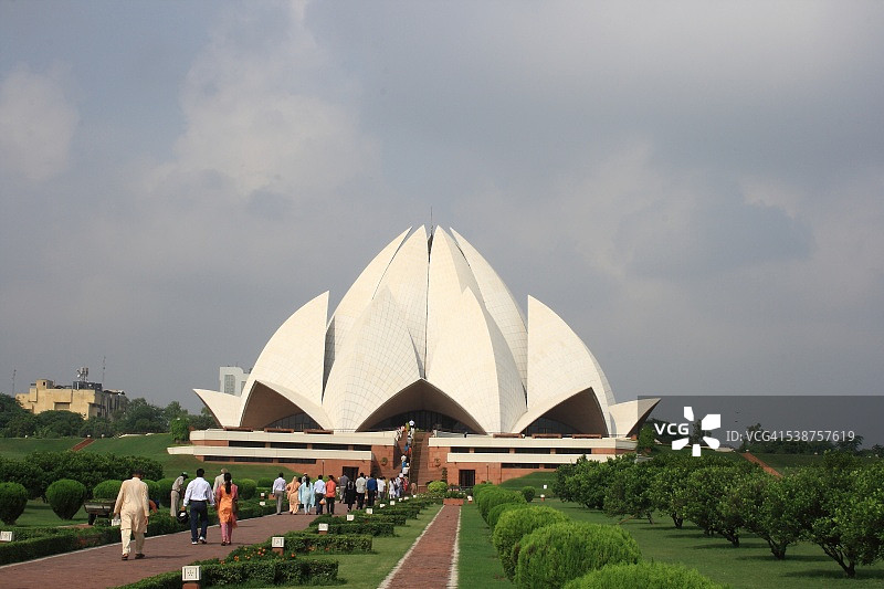新德里莲花寺图片素材