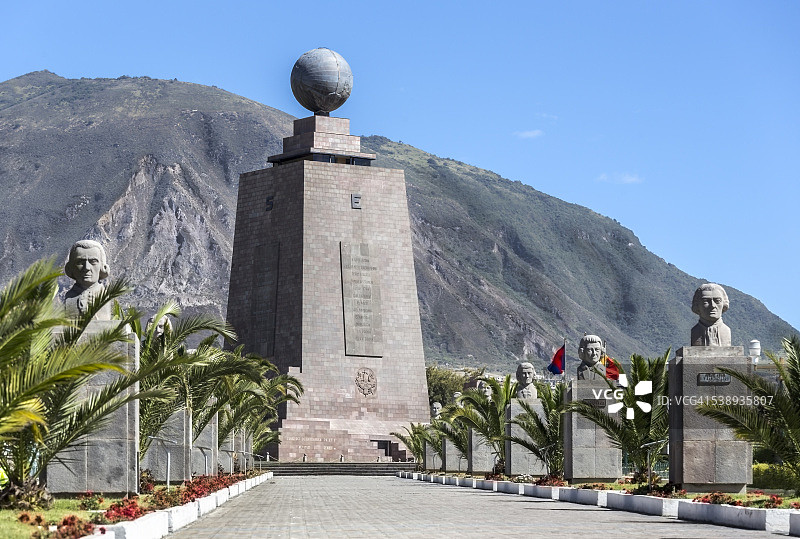 世界之都的赤道纪念碑图片素材