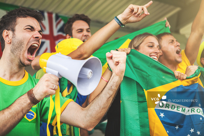 巴西队球迷图片素材