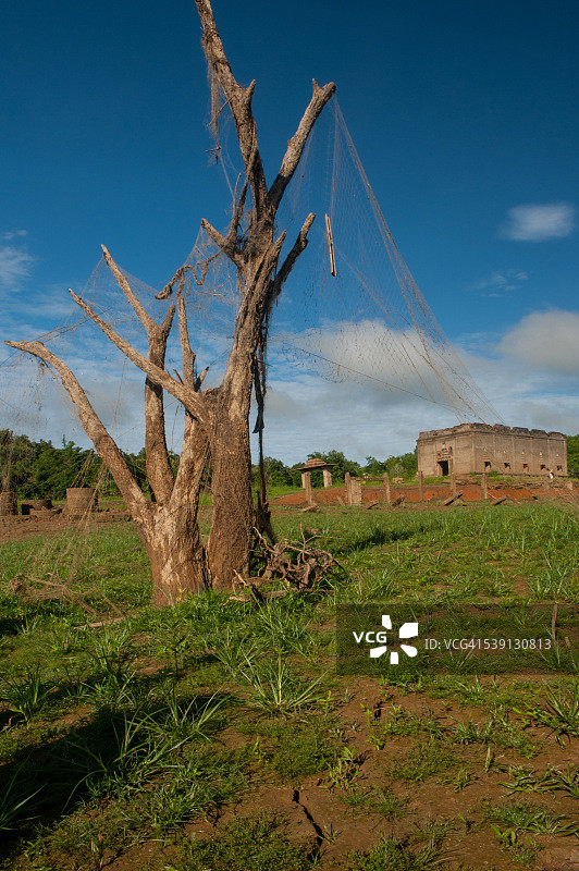 桑卡拉布里沉没的寺庙图片素材