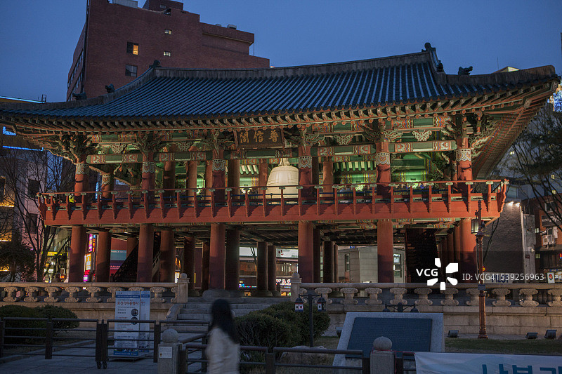 普信阁钟图片素材