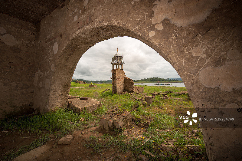 桑卡拉布里水下寺庙图片素材