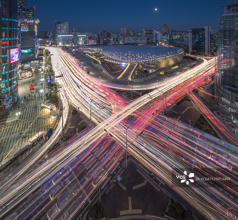 东大门区夜景图片素材