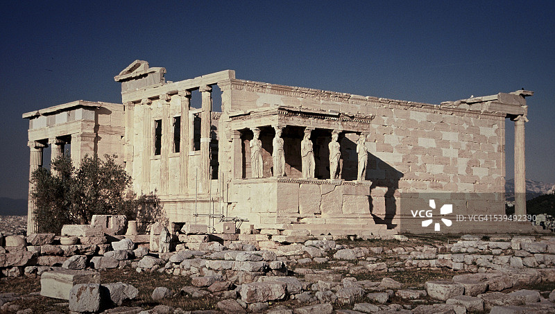 女像柱门廊图片素材