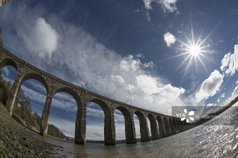 横跨特威德河的皇家边界大桥图片素材
