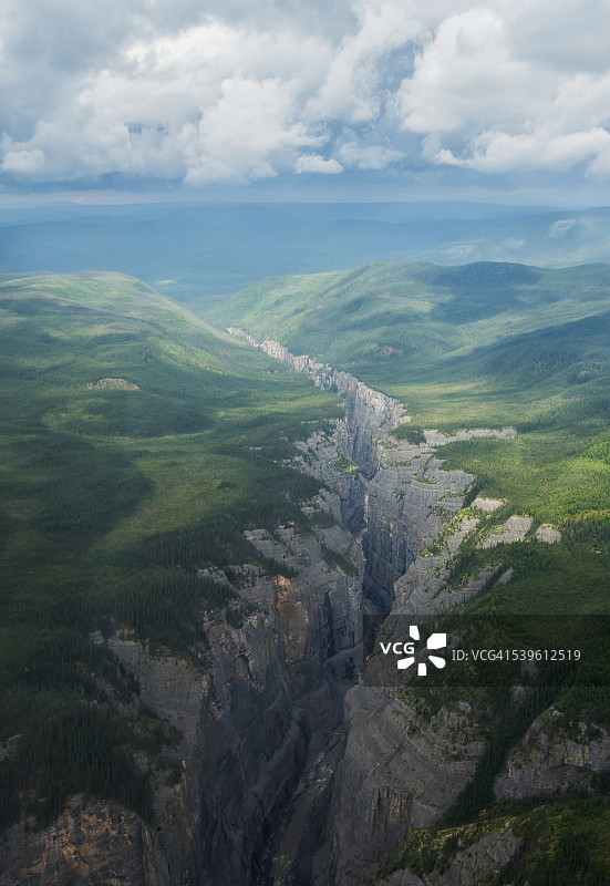 纳汉尼国家公园弯刀峡谷图片素材