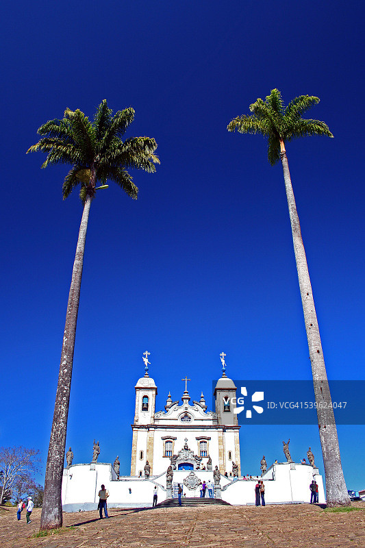 Congonhas的Bom Jesus de Matosinhos教堂图片素材