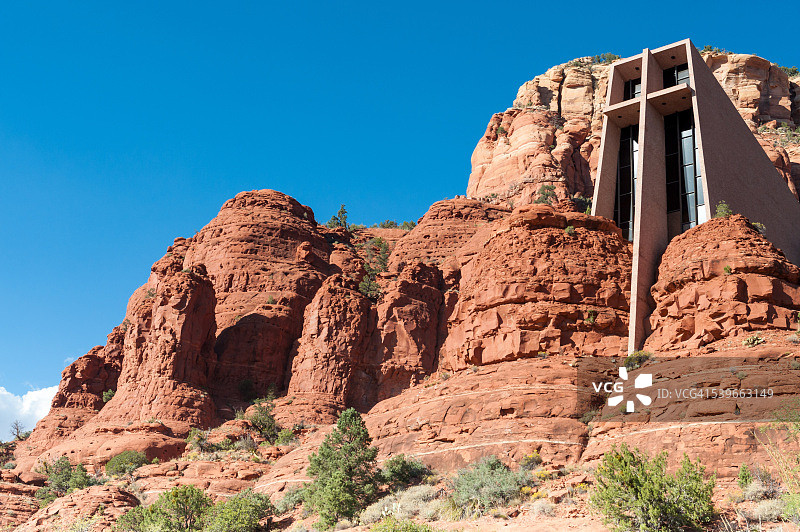 美国亚利桑那州亚瓦派县圣十字教堂景观图片素材