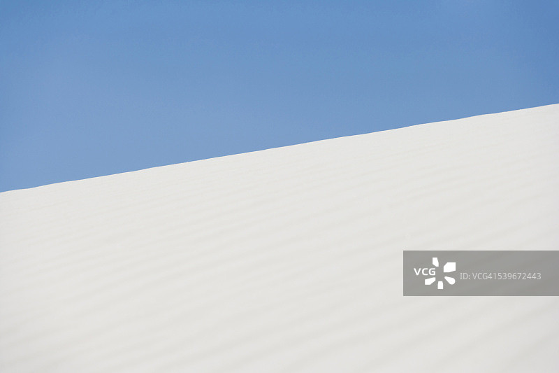 美国新墨西哥州白沙国家 monument：白色沙漠景观图片素材