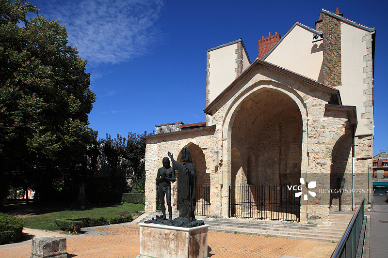 克洛维在兰斯受洗纪念图片素材