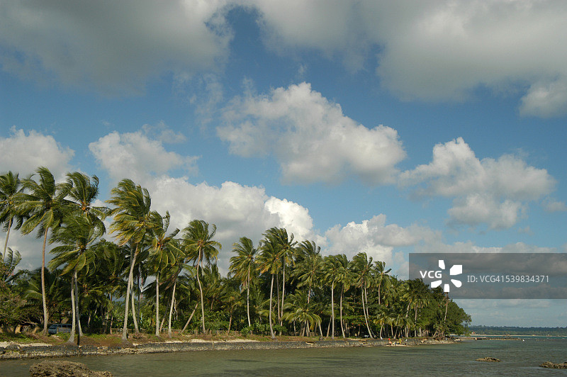 卡里塔安耶海滩，万丹，印度尼西亚图片素材