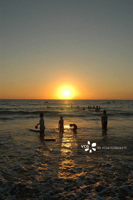 卡里塔安耶海滩，万丹，印度尼西亚图片素材