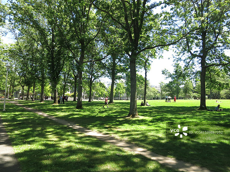 不列颠哥伦比亚省维多利亚大学校园的格拉西格莱德图片素材