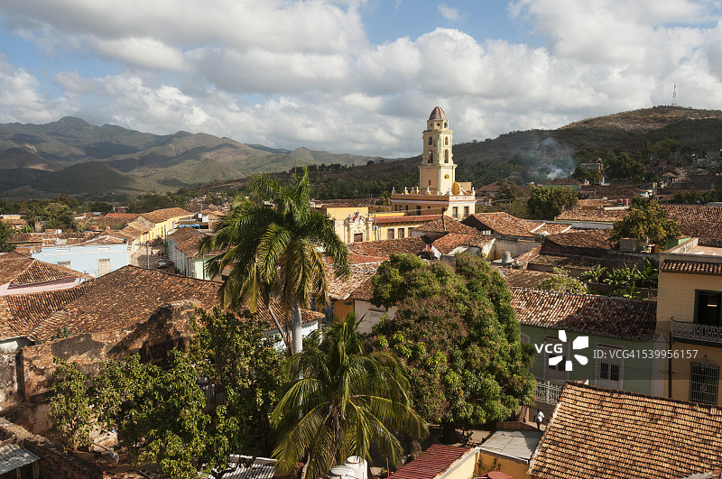 特立尼达的圣弗朗西斯科·德·阿西斯钟楼图片素材