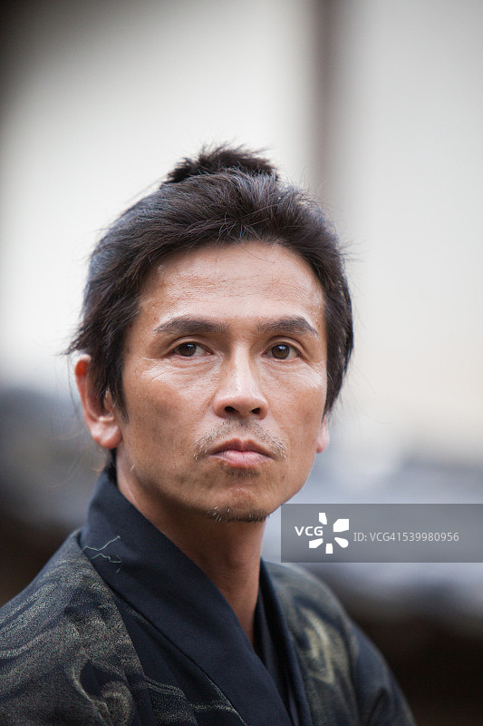 日本武士肖像图片素材