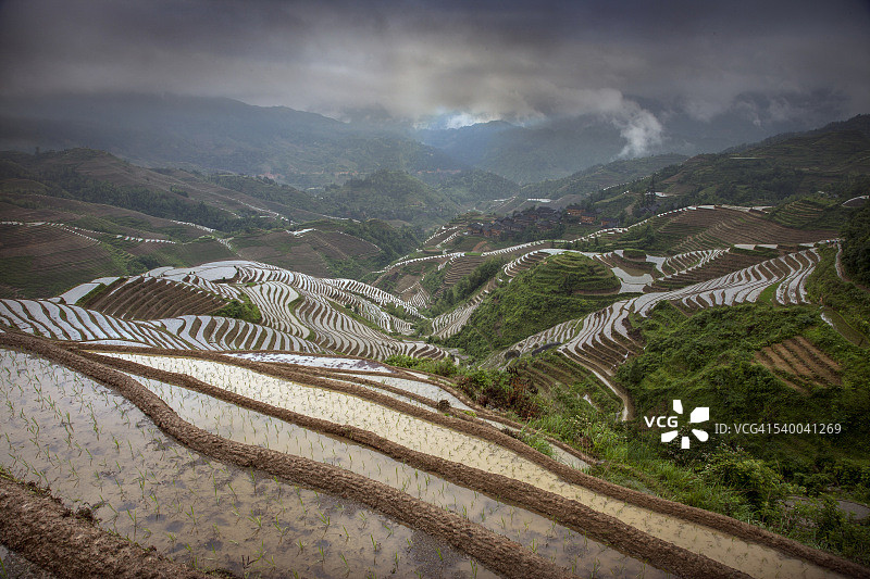龙脊梯田，龙胜图片素材