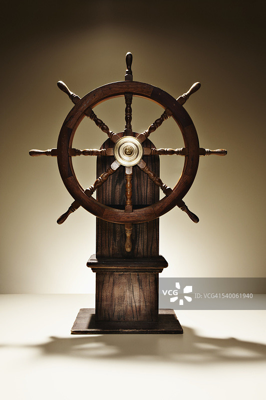 木制船舵图片素材