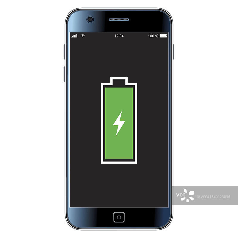 智能手机满电量图片素材