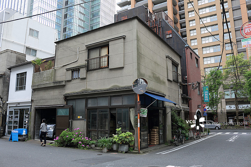 东京神保町的老米店图片素材