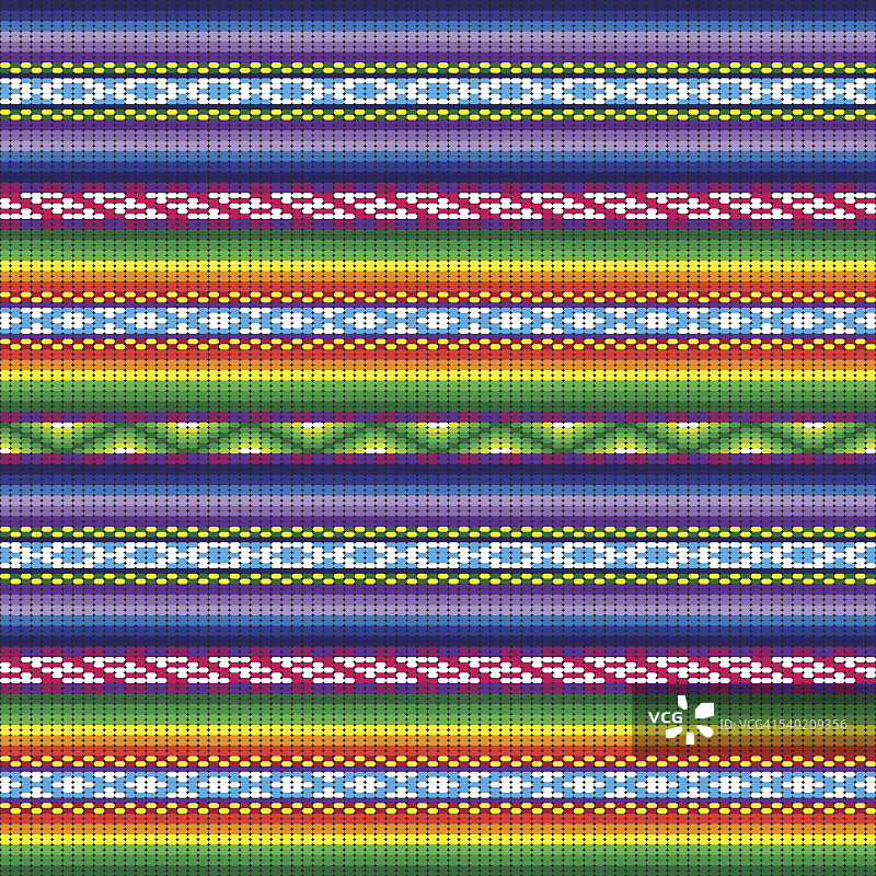 秘鲁印加传统编织面料无缝图案图片素材