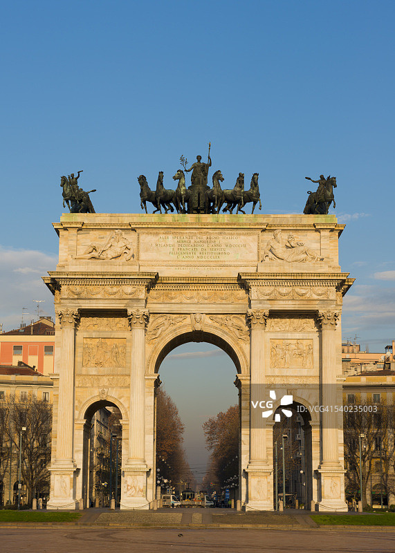 米兰和平门图片素材