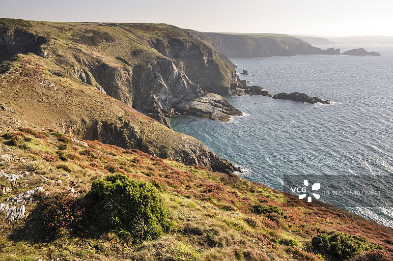 索尔瓦附近迪纳斯法尔的彭布罗克郡海岸图片素材