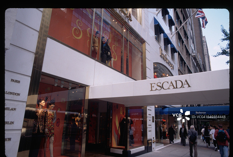 第五十七街上的Escada商店图片素材
