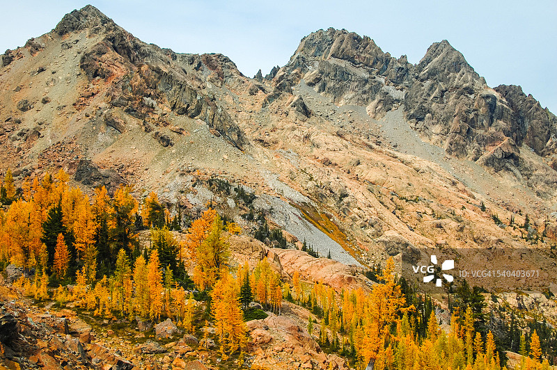 前灯盆地和英格尔斯峰图片素材