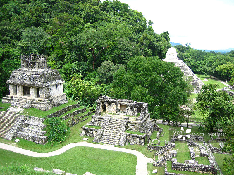 帕伦克古玛雅遗址图片素材