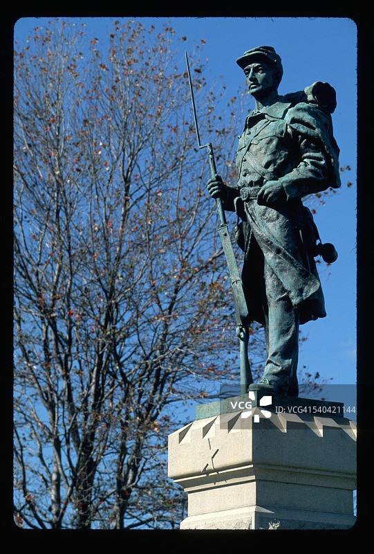 战场上的内战纪念碑图片素材