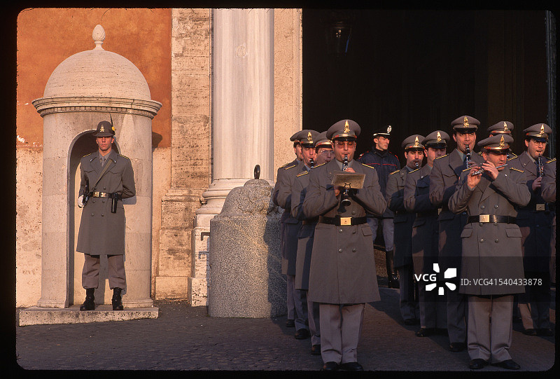 奎里纳莱宫的军乐队图片素材