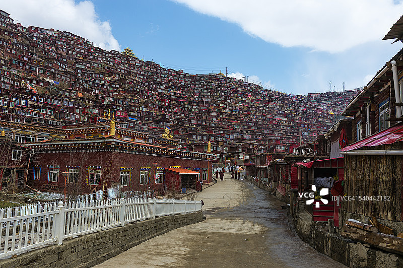 喇荣寺五明佛学院图片素材