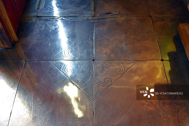 柬埔寨金边银塔地板图片素材