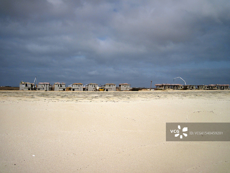 佛得角萨尔岛的都市扩张图片素材
