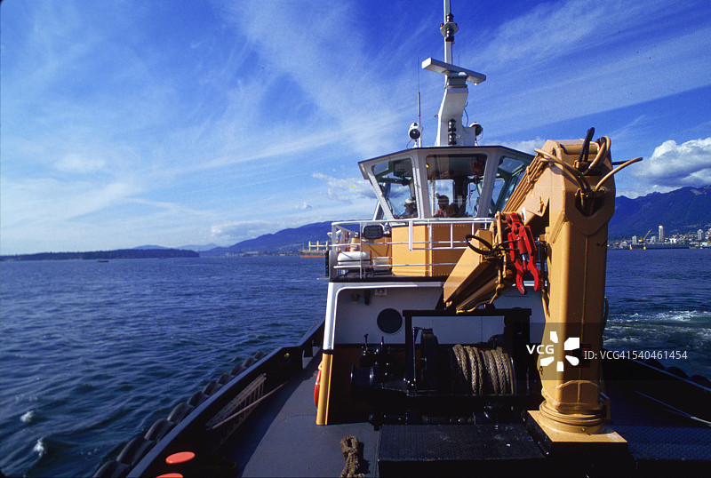 伯拉德内湾的拖船图片素材