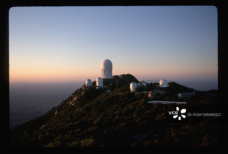基特峰天文台日落图片素材