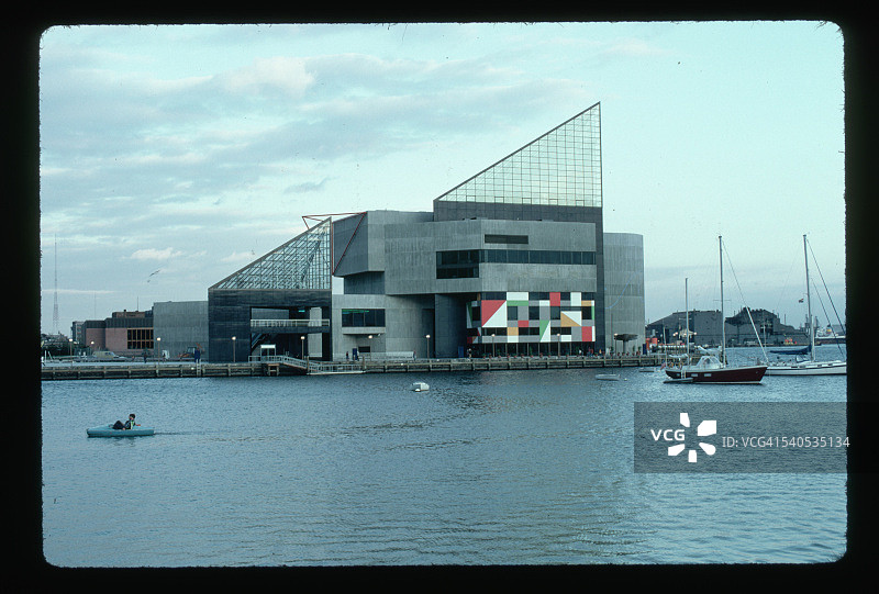 国家水族馆和巴尔的摩内港图片素材