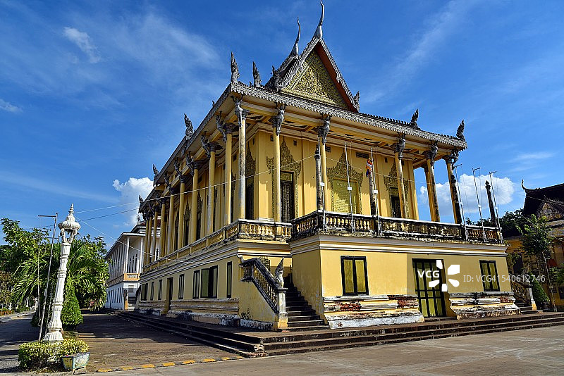 柬埔寨马德望的博维寺图片素材