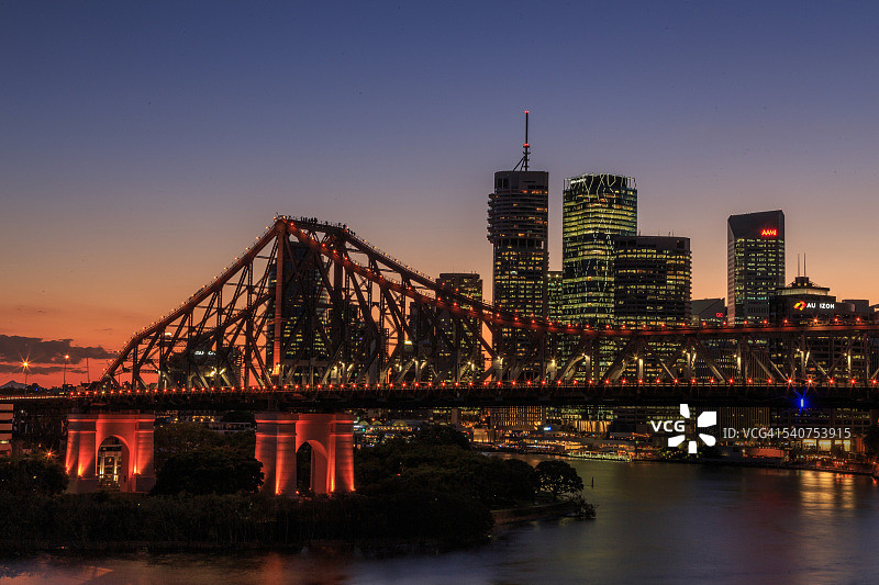 布里斯班的黄昏图片素材