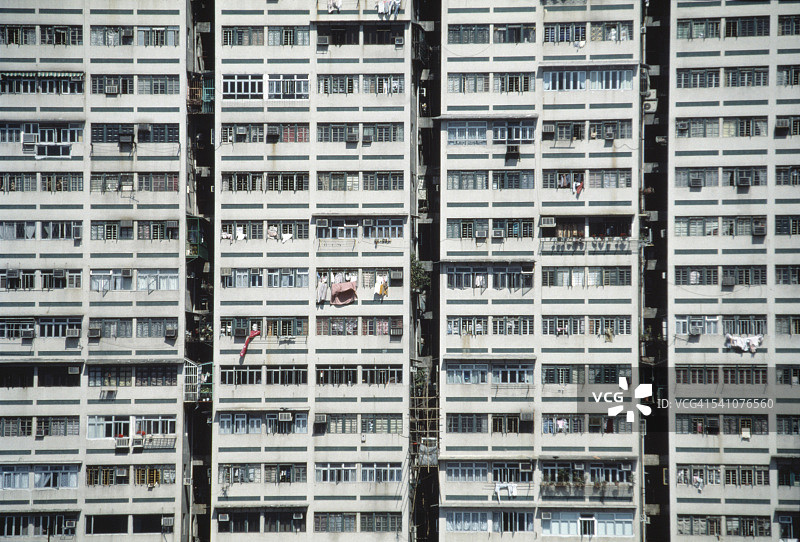 中国香港的板式结构建筑图片素材