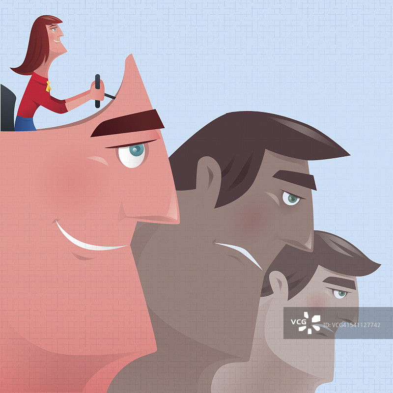 女人开车图片素材