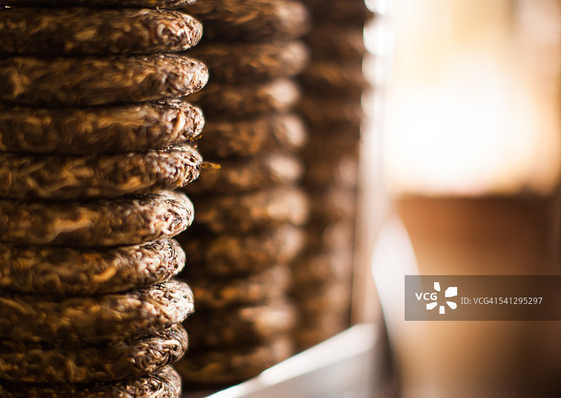 生普洱茶饼图片素材