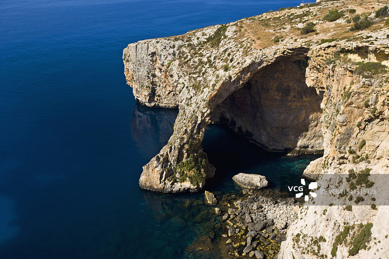 马耳他蓝洞景色图片素材