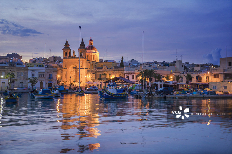 马尔萨什洛克渔村图片素材