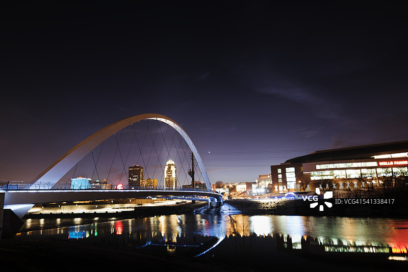 得梅因河滨步道图片素材