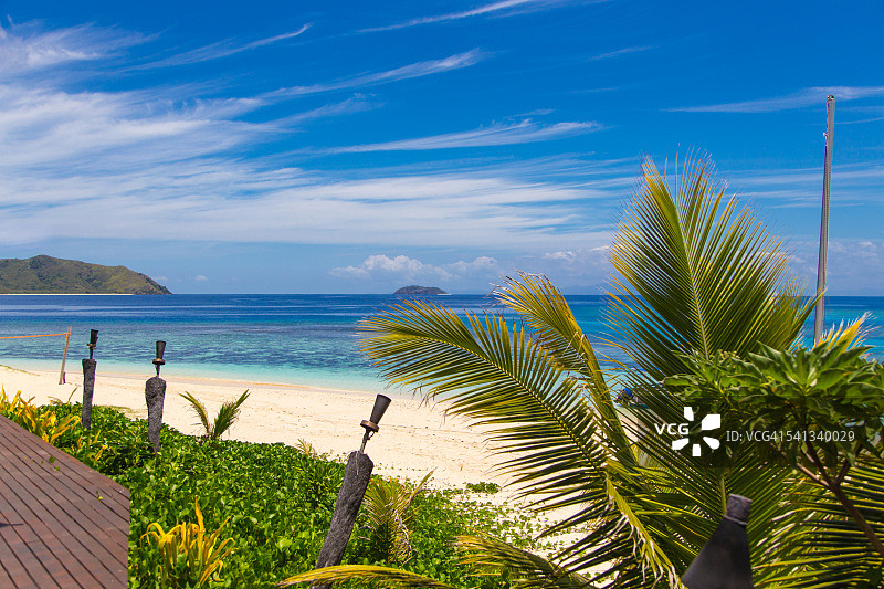 热带斐济度假村图片素材