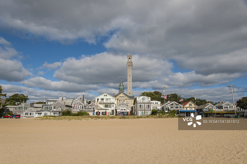 海边的朝圣者塔图片素材