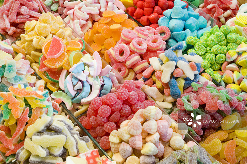 巴塞罗那博盖利亚市场上的糖果图片素材