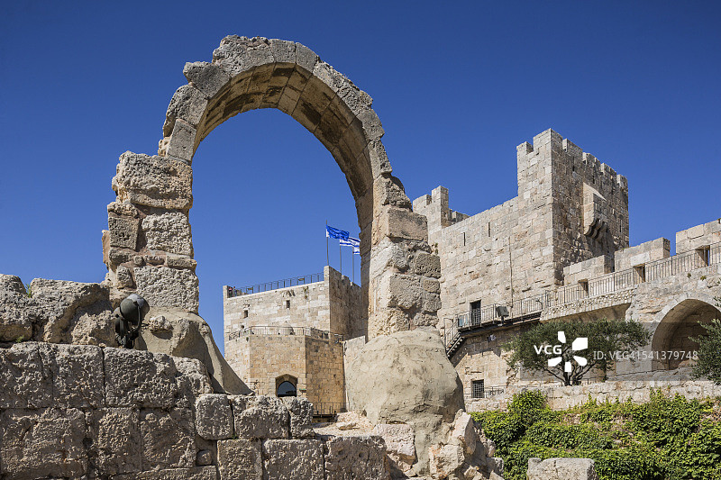 大卫塔（耶路撒冷城堡）老城区图片素材