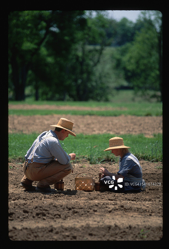 手工播种图片素材